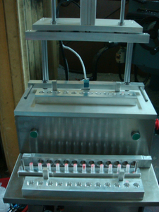 Auto machine with Air blowing & vacuum system for silicone design